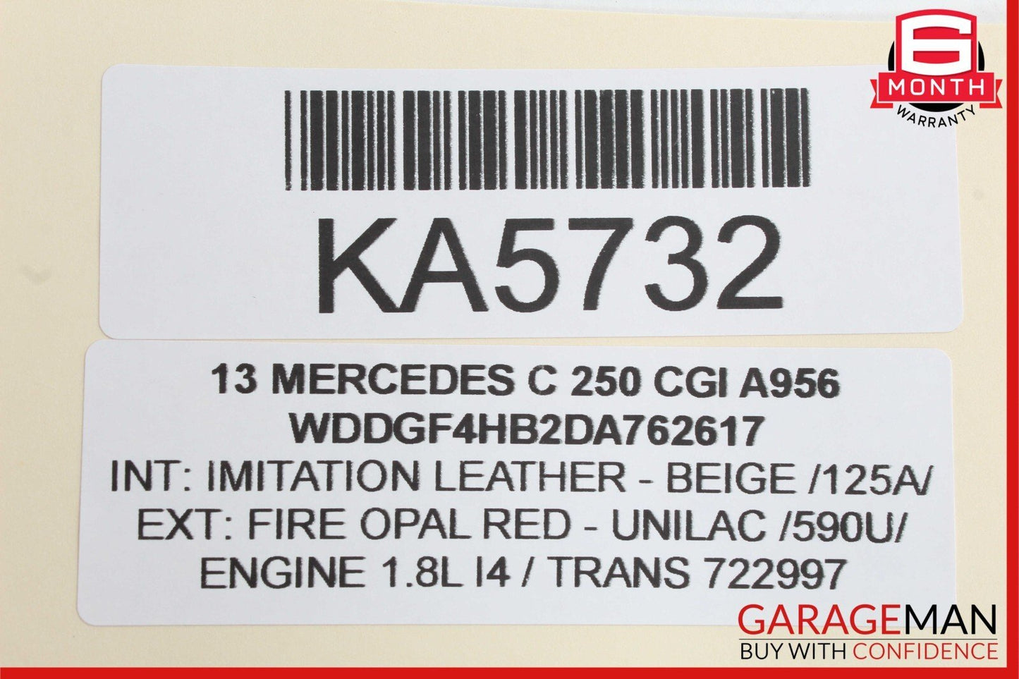 08-14 Mercedes W204 C250 C300 Rear Right Side Door Lock Latch Actuator OEM