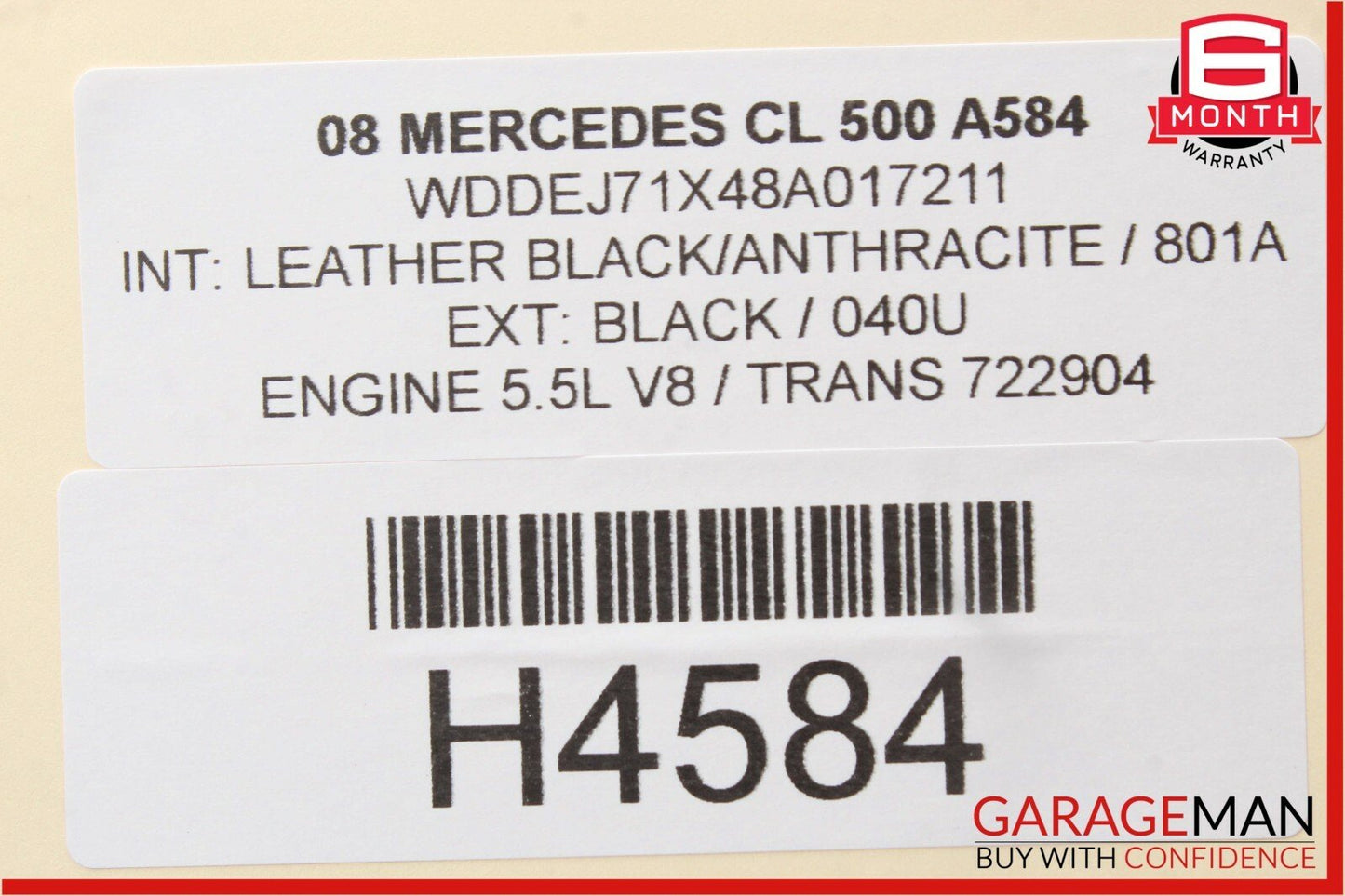 07-10 Mercedes W216 CL500 S550 Instrument Cluster Speedometer OEM