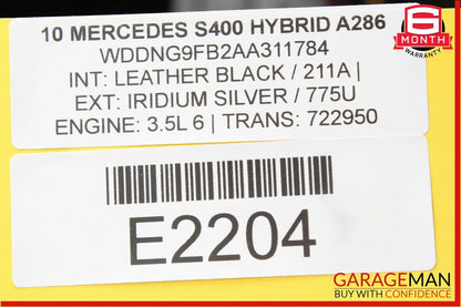 Mercedes S400 SL500 Ð550 CL500 722.9 G Tronic Transmission Valve Body 7G OEM