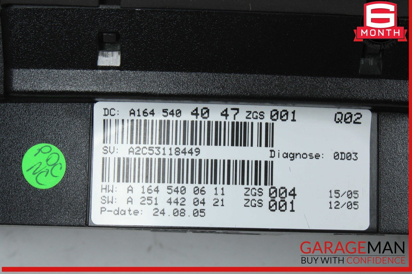 06-08 Mercedes W164 ML350 Speedometer Odometer Instrument Cluster OEM