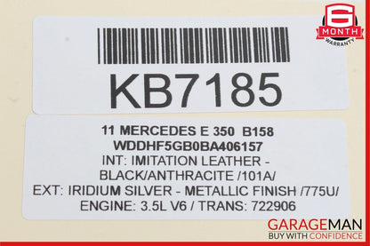 08-14 Mercedes W212 E350 C250 C300 Rear Right Side Door Lock Latch Actuator OEM