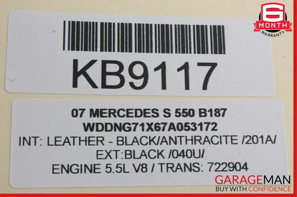 07-09 Mercedes W221 S550 S600 Center Dashboard Dash Trim Bezel Cover Panel Wood