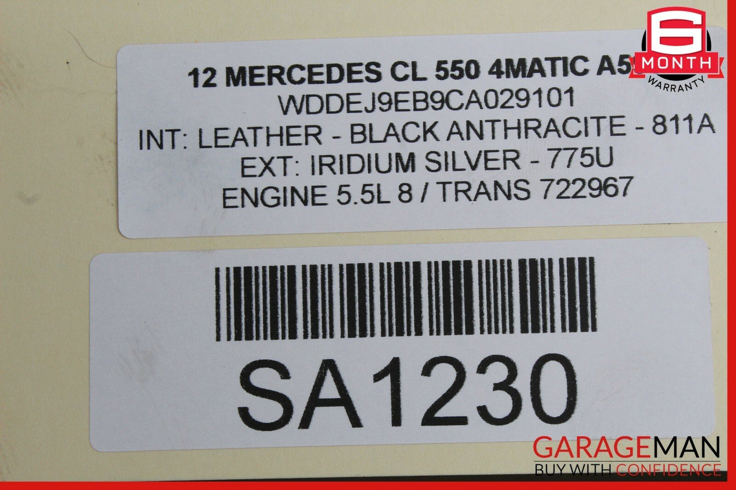 07-13 Mercedes W216 CL550 CL600 CL65 Seat Cushion Length Motor Set of 2 Pc