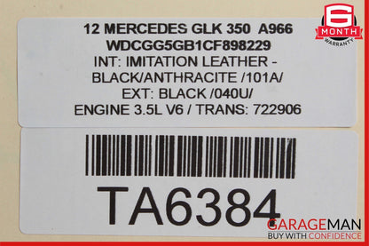 10-17 Mercedes X204 GLK350 E350 C300 Master Cylinder Power Brake Booster OEM