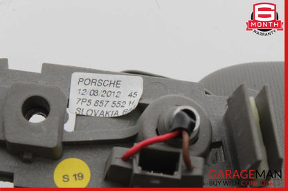 11-18 Porsche Cayenne 958 S Front Right Side Sun Visor Shade Cover Gray OEM