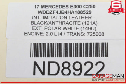 17-20 Mercedes W213 E300 Front Right Passenger Side Radiator Support Bracket OEM