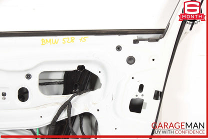 11-16 BMW 528i 535i 550i Front Right Passenger Side Door Shell Panel White OEM