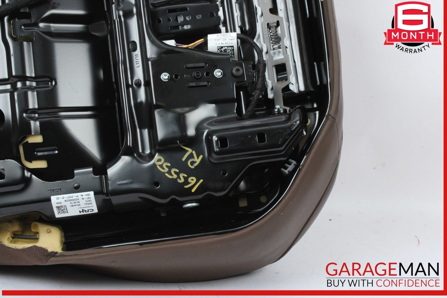 14-17 Mercedes W222 S550 Rear Left Side Bottom Lower Seat Cushion w/ Track Frame