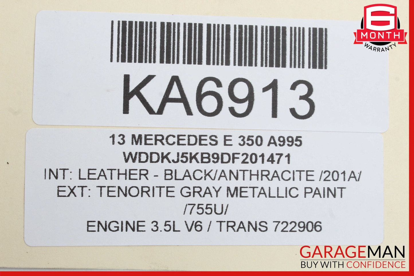 08-17 Mercedes W207 E350 Coupe Rear Left or Right Axle CV Half Shaft OEM