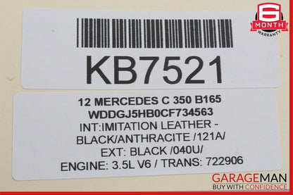 08-14 Mercedes W204 C350 E350 Center Console Shift Shifter Bezel Trim Silver OEM