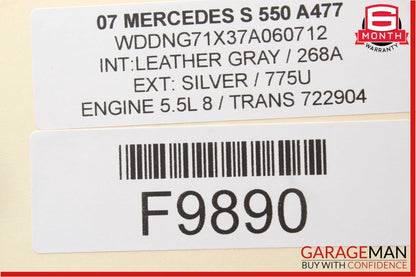 07-09 Mercedes S550 CL550 Speedometer Odometer Instrument Cluster Gauge OEM 206k