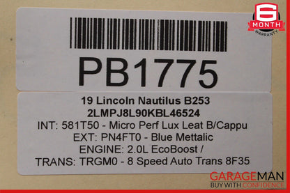 19-20 Lincoln Nautilus Front Right & Left Complete Seat Cushion Cover Set of 2