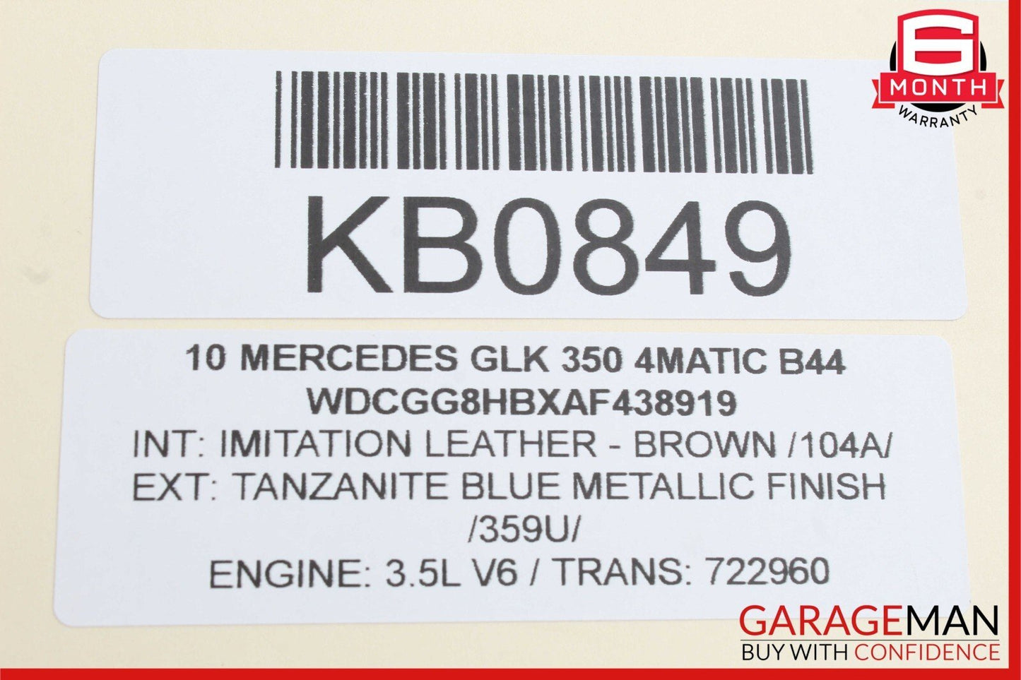 08-15 Mercedes X204 GLK350 Rear Right or Left Upper Trailing Control Arm OEM