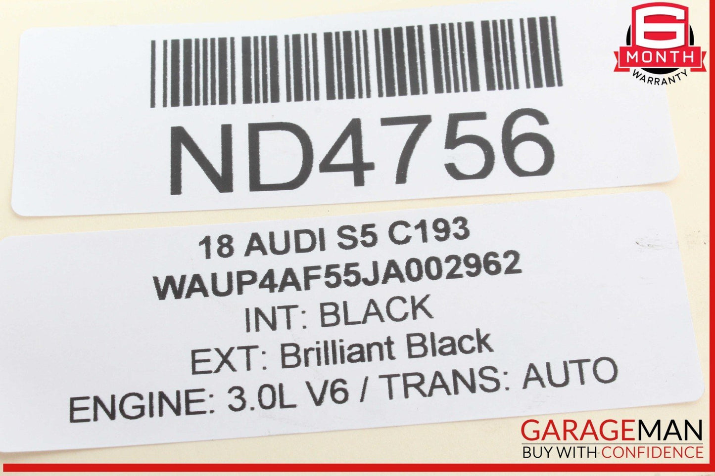 17-24 Audi S5 A4 Rear Right Side Upper Suspension Control Arm 8W0505361E OEM