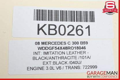 08-11 Mercedes W204 C300 C63 AMG AC A/C Heater Climate Control 2048300290 OEM