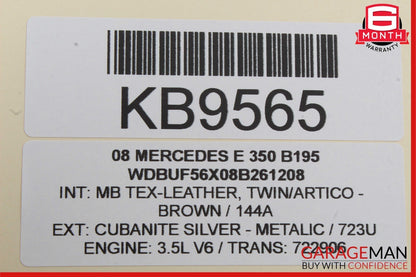 07-09 Mercedes W211 E350 E550 Rear Overhead Dome Light 2118207301 OEM