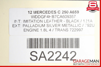 12-14 Mercedes W204 C250 Drive Shaft Driveshaft Line Propeller 2044100816 OEM