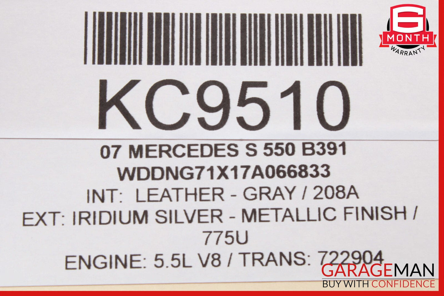07-13 Mercedes W221 S550 CL600 Front Left Side Seat Adjust Control Switch Set