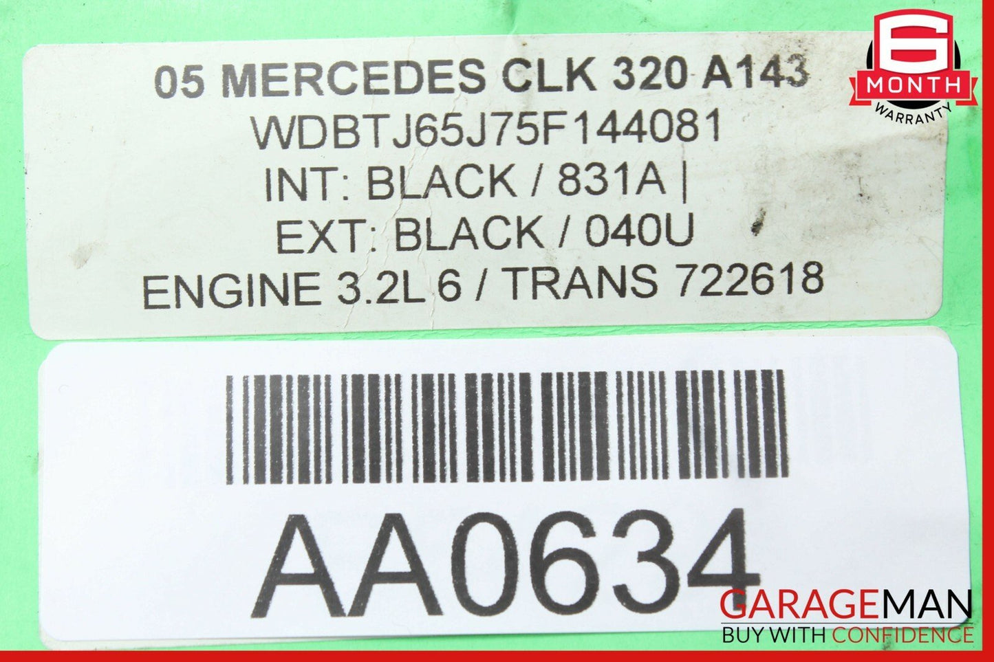 03-09 Mercedes W209 CLK320 CLK350 Right Door Lock Latch Actuator 2097200435 OEM