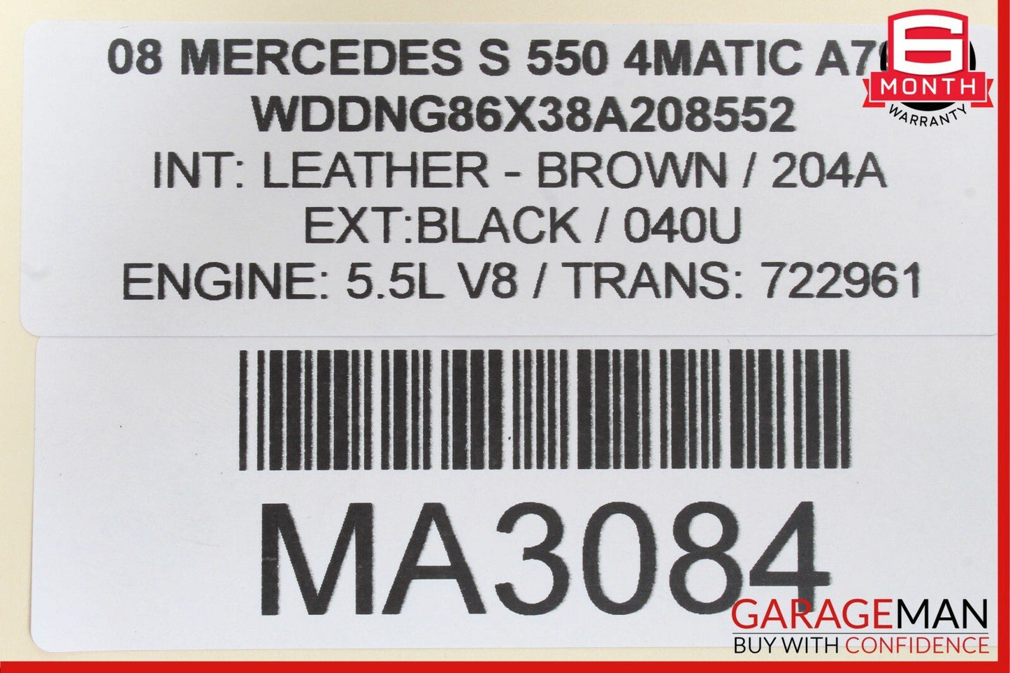 07-13 Mercedes W221 S550 S63 AMG Rear Left Side Door Control Module OEM