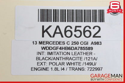 08-17 Mercedes GLK350 E400 C250 A/C Air Conditioning Condenser Shroud Assembly