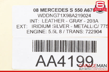 07-14 Mercedes W216 CL500 S550 A/C AC Heater Climate Control Switch Module OEM