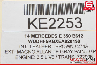 10-16 Mercedes W212 E350 E250 Front Right Door Tweeter Speaker Panel Cover OEM