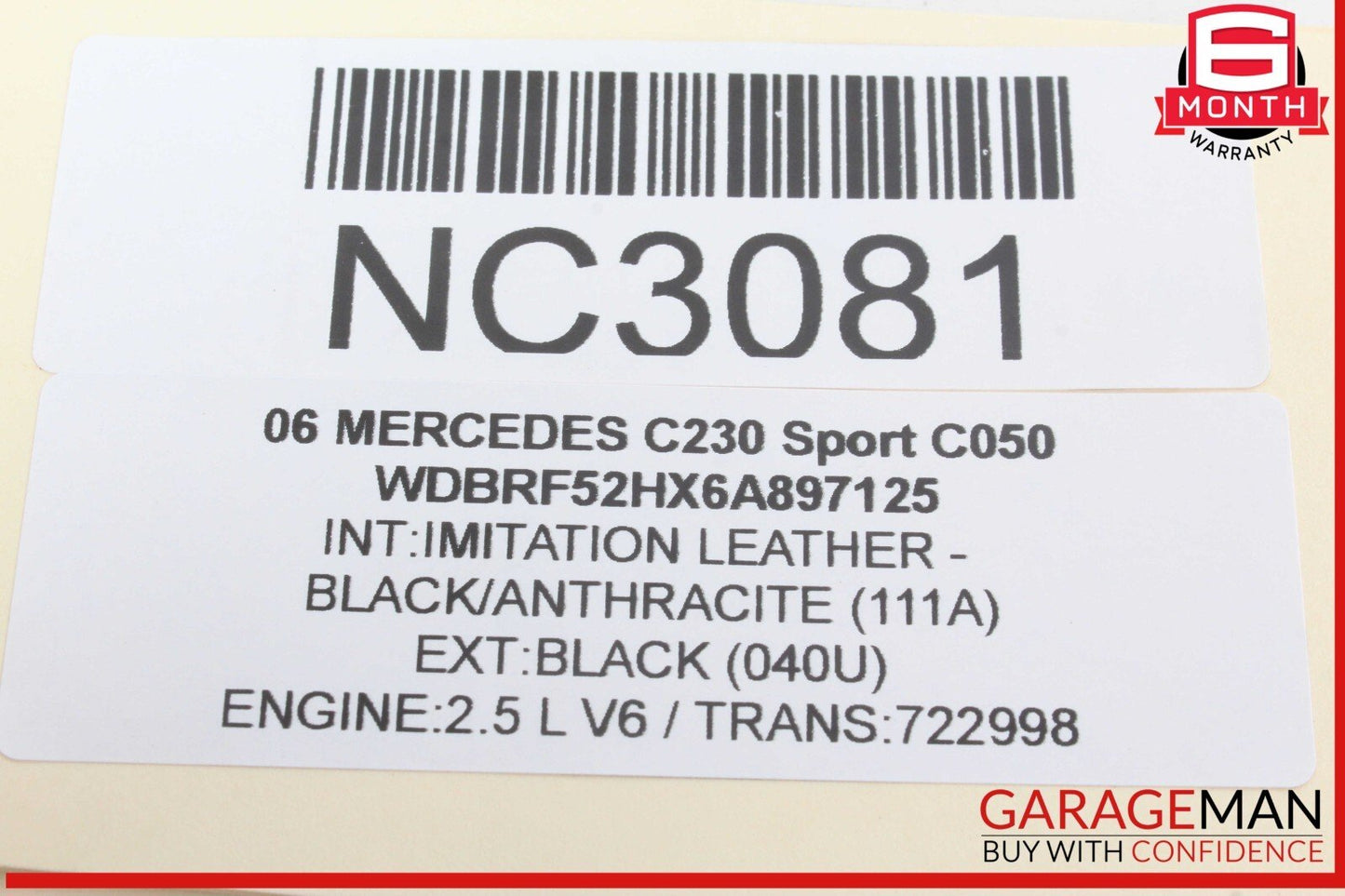 05-07 Mercedes W203 C230 Sport Hazard Light Door Lock Control Panel OEM