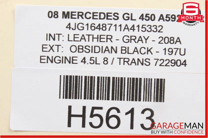 06-13 Mercedes GL450 ML550 R320 Front Right Door Window Regulator Motor Unit