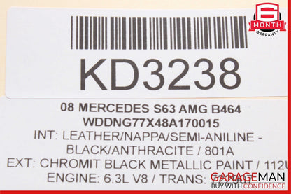 07-13 Mercedes W221 S550 S65 AMG Front Right Side Under Seat Control Module OEM