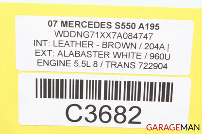 07-09 Mercedes W221 S550 Center Dashboard Dash Trim Bezel Cover Panel Wood OEM