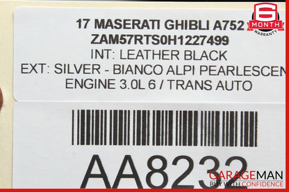 14-17 Maserati Ghibli Radio GPS Navigation Info Display Screen Touchscreen OEM