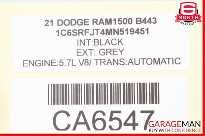 19-23 Dodge RAM 1500 Steering Column Gap Cover Housing Trim 5YP11TX7AF OEM