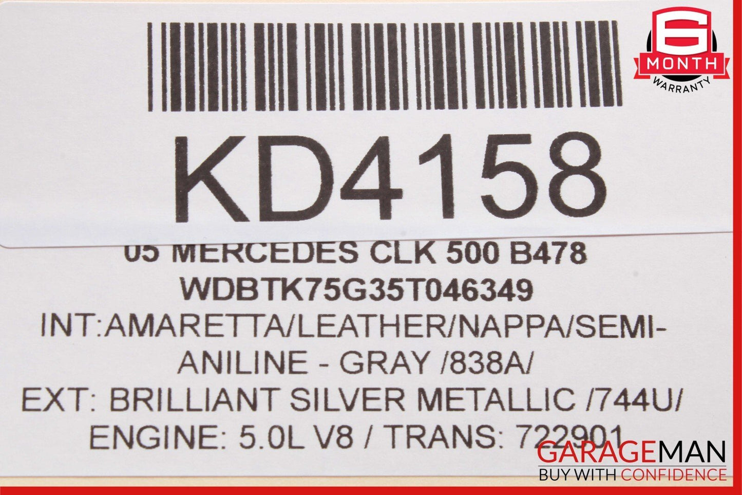 03-09 Mercedes W209 CLK500 CLK350 Front Left Side Door Window Regulator Motor