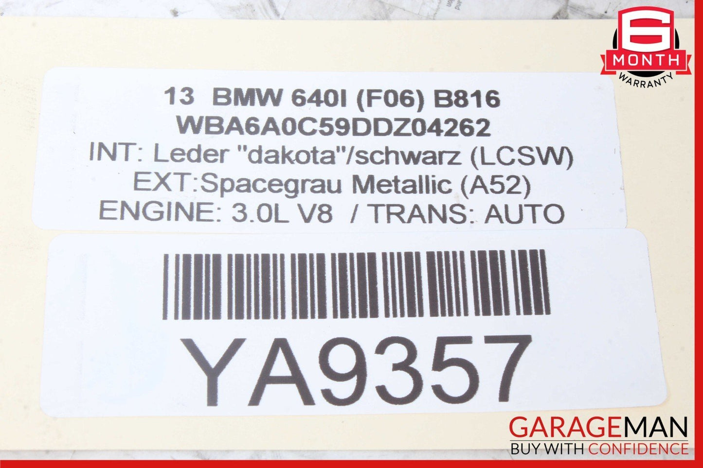 12-19 BMW F06 640i 650i Front Right Side Wheel Carrier Spindle Knuckle Hub OEM