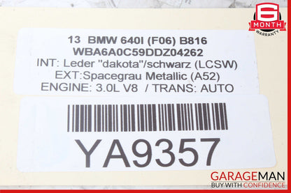 12-19 BMW F06 640i 650i Front Right Side Wheel Carrier Spindle Knuckle Hub OEM