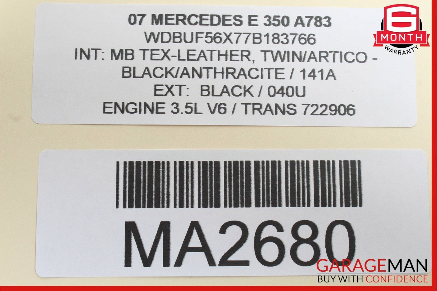 03-09 Mercedes W211 E350 E550 Front Left Side Door Window Regulator Motor OEM