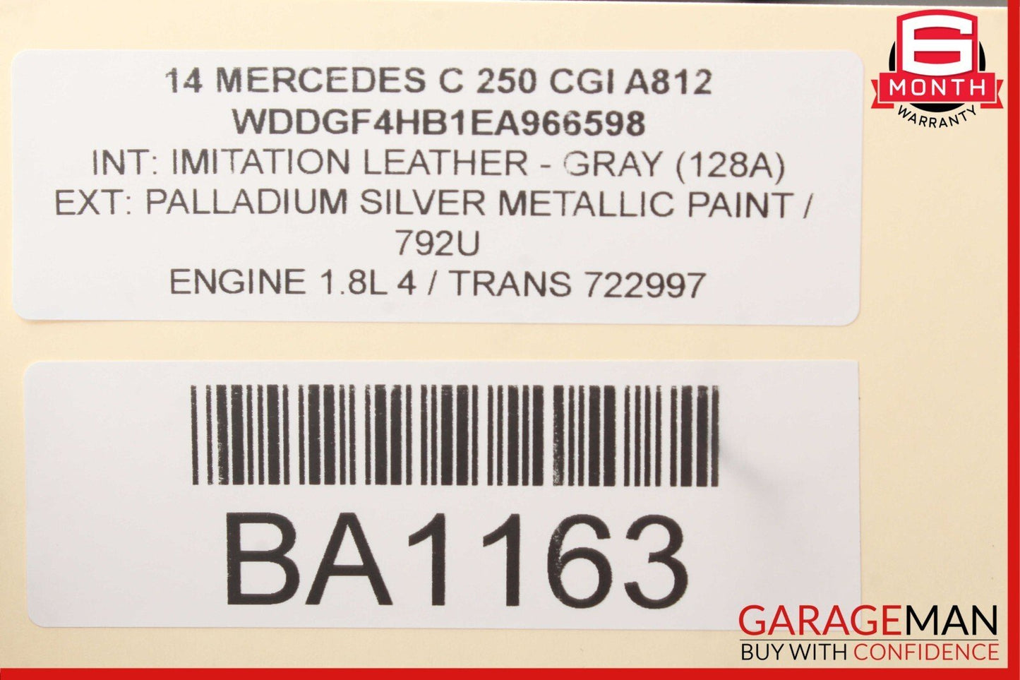 12-14 Mercedes W204 C300 C250 Sedan Right Passenger Exterior Door Handle Silver