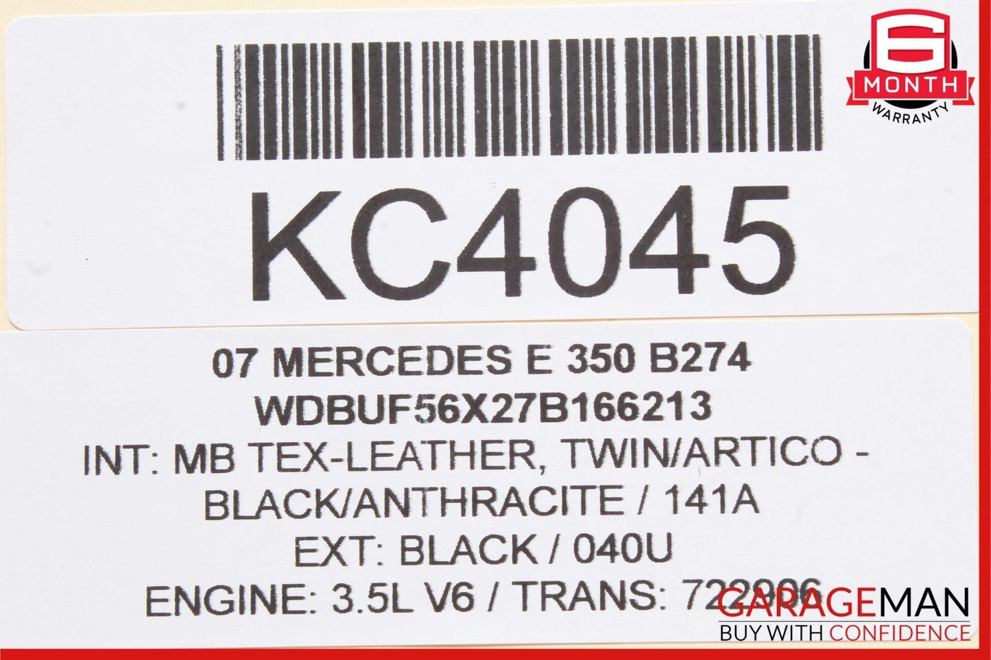 03-09 Mercedes W211 E550 E320 E350 Rear Right Side Door Control Module Unit OEM