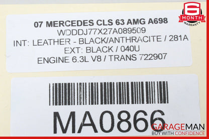 06-10 Mercedes W219 CLS63 AMG Xenon HID Headlight Ballast Module Unit OEM