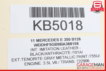 08-16 Mercedes W212 E350 C300 C350 Front Left Door Window Regulator Motor OEM