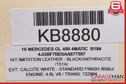 06-13 Mercedes X164 GL450 ML350 Front Left Driver Side Door Control Module OEM