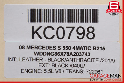 07-13 Mercedes W221 S550 4MATIC Park Assist Parktronic Control Module Unit OEM