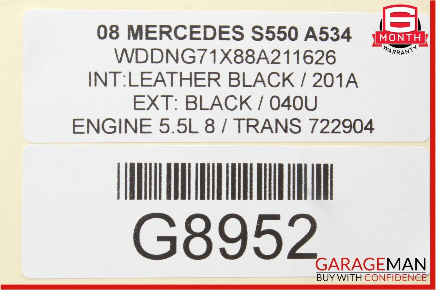 07-13 Mercedes W221 S550 Front Right Side Door Lock Latch Actuator Keyless Go