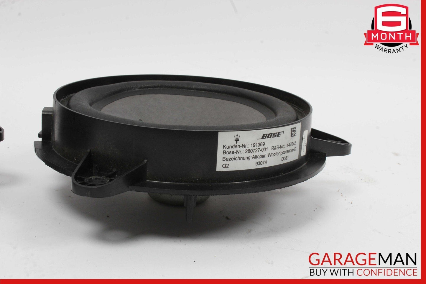 03-13 Maserati Quattroporte Audio Sound Speaker Rear Right & Left Side Set OEM