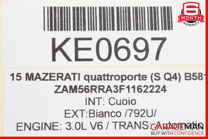 14-17 Maserati Quattroporte Front Right Side Under Dash Knee Trim Cover Panel