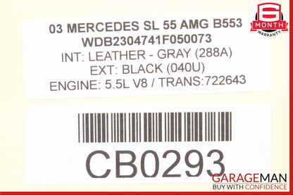 03-08 Mercedes R230 SL55 AMG SL500 SL600 Front Right Side Lower Control Arm OEM