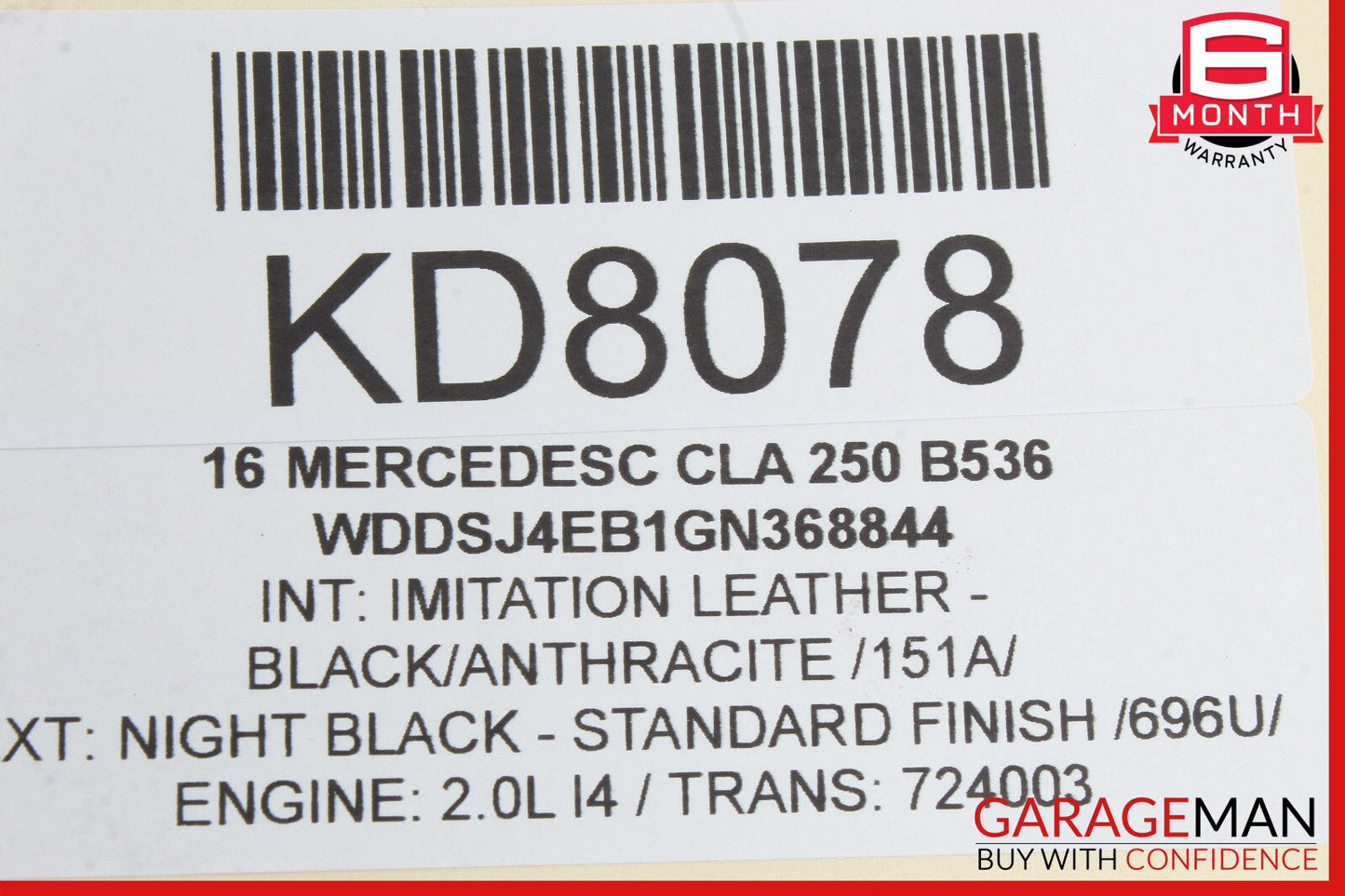 08-18 Mercedes W117 CLA250 Front Right Side Door Lock Latch Actuator OEM