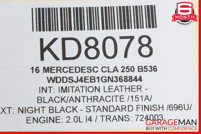 08-18 Mercedes W117 CLA250 Front Right Side Door Lock Latch Actuator OEM