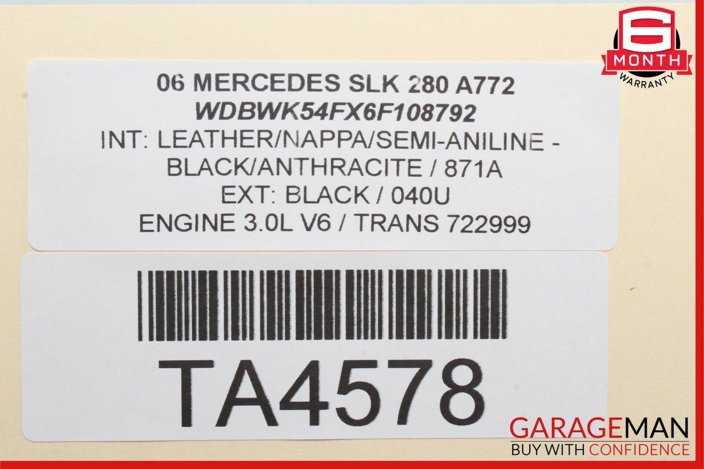 05-06 Mercedes R171 SLK280 SLK350 Engine Motor Cooling AC A/C Condenser Assembly